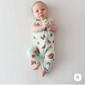 Kyte Zippered Sleeveless Romper Watermelon - 6-12 Months
